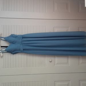 Azazie Blake Bridesmaid Dress, Dusty Blue